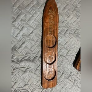 Ardberg Whisky Flight Sampler Stave Tray 15.5”